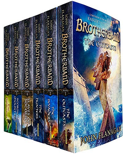 Brotherband Chronicles Series 6 Books Collection Set by John Flanagan (Outcasts, Invaders, Hunters, Slaves of Socorro, Scorpion Mountain & Ghostfaces)