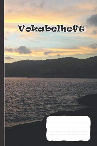 Vokabelheft: DIN A5 | 120 Seiten | Liniert | Vokabelheft Zweispaltig | Hochglanzcover