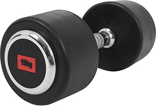 GORILLA SPORTS® Hantlar – enkel/set om 2, vikter från 2,5 till 50 kg, med/utan hylla, gjord av gjutjärn, gummerat, handtag räfflade, halkfria – runda hantlar, hantelset, hantel set, dumbbells