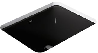 Kohler K-20000-7 Black Caxton Rectangle 20-5/16 in. x 15-3/4 in. Undermount Bathroom Sink