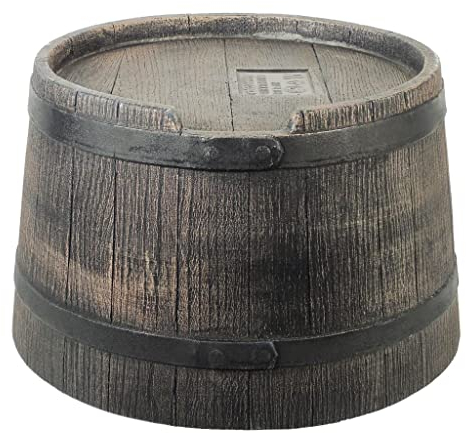 Pied pour récupérateur d'eau en Forme de barrique (Wiskey, 50 l) - PE, Brun - h20 x Ø40 cm