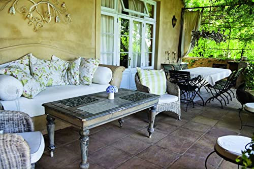 d-c-fix manteles individuales Catania Flower Gris perla - lavables antimanchas plastico PVC - tapetes para mesa salvamanteles bajoplatos mantelitos - 30 cm x 45 cm rectangular