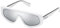 Fila Unisex SF9417 Sunglasses, White Glossy, 99 cm