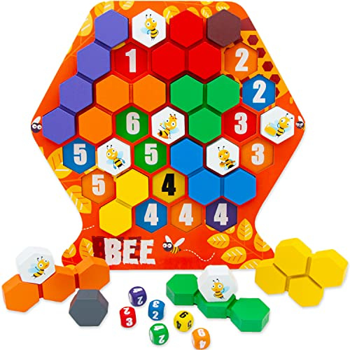 Faerly® Montessori Spielzeug Holzpuzzle ab 1 Spieler - Pädagogisches Lernspielzeug Holzspielzeug Puzzle Motorikspielzeug für Kinder ab 2 3 4 5 6 Jahren Brettspiel Kinderspielzeug