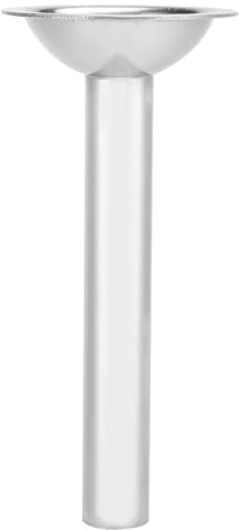 Worstvuller Tubo de Relleno de Acero Inoxidable para Picadora de Carne Manual No. 10, 24 mm de Diámetro