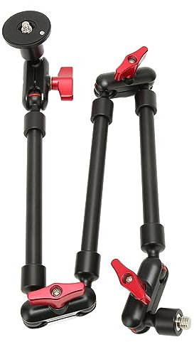 Plyisty 31 Articulating Magic Arm, Camera Mount with 1/4 & 3/8 Thread, 360° Rotation, Adjustable Articulating Friction Magic Arm for Monitor, Microphone