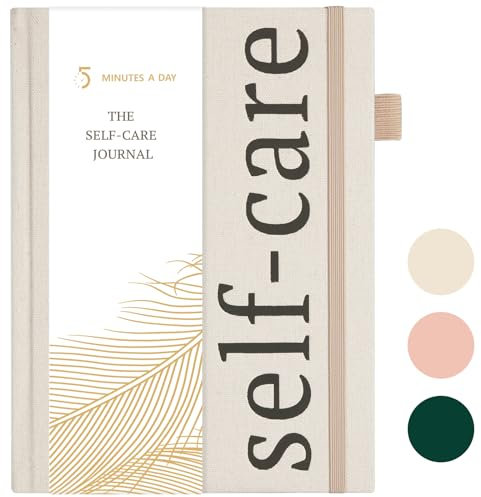 5 MINUTES A DAY Self-Care Journal - 91 Tage tägliches Reflexions-Notizbuch - Tagebuch für psychische Gesundheit, Angst & geführtes Tagebuch für Frauen & Männer, Meditations- & Stimmungsprotokoll, A5