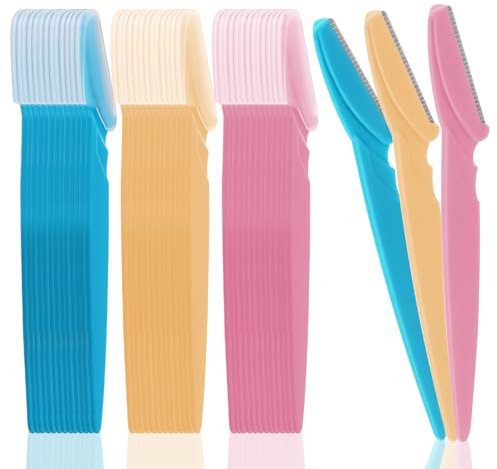 42 pcs Maquinillas de Afeitar Cejas, Cuchillas de Afeitar Mujer, Cuchilla Cejas, cuchilla facial mujer Rasuradora facial mujer Maquinilla de afeitar Depilación facial