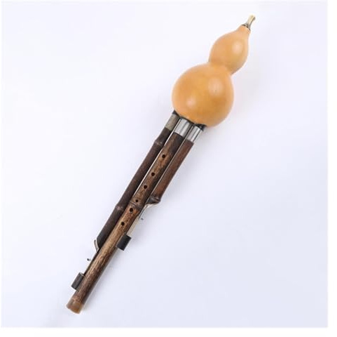Trärörsinstrument, nationella musikinstrument Hulusi Flöjt Nybörjare B Flat/C Key Hulusi Cucurbit Flöjt träblåsinstrument med förvaringsväska(C key)