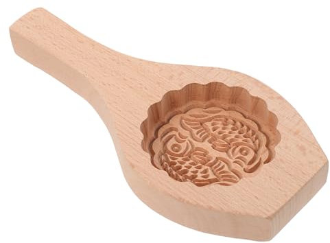 PHENOFICE Holz Mondkuchenform Mit Schönem Muster Wiederverwendbarer Handgefertigter Mooncake Maker Traditionelles Backwerkzeug Für Mondkuchen Und Desserts Geeignet Für Mid-autumn Festival