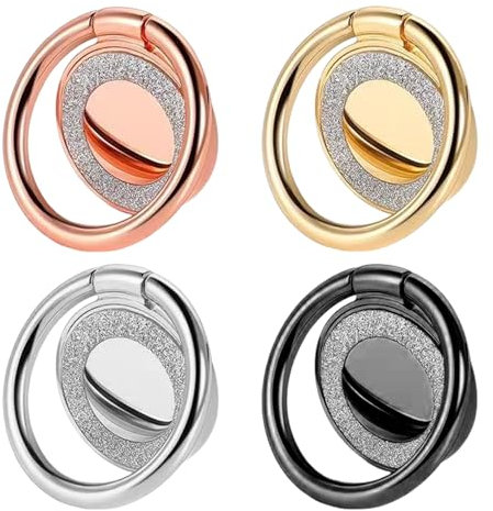 YSJCHEBS Support D'Anneau De Téléphone Portable 4 Pièces, Support De Téléphone Portable Portable, Support De Téléphone Portable, Support De Téléphone Portable, Accessoires De Téléphone Portable