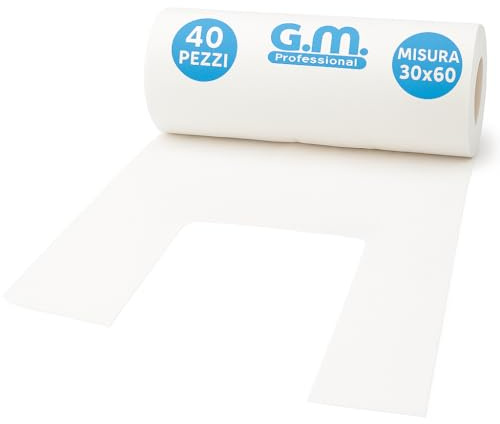 GM – 40 Buste Shopper Bio Bianche 30x60 cm con Manico, 1 Rotolo Compostabile Resistente Pensate per Ortofrutta, Spesa e Raccolta Umido, Sacchetti Idonei al Contatto Alimentare