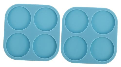ARTIBETTER 2 Piezas Cuatro Moldes Redondos De Silicona. Fabricante Moldes Artesanales Para Moldes De Bricolaje Epoxy Resina Epoxica Molde De Silicona Blue Gel De Sílice