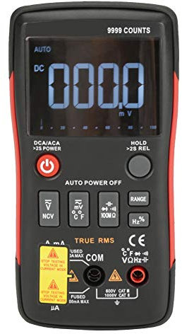 Q1 True RMS Digital Multimètre - 9999 COMPTS, AUTO/MANUEL TARDING, TENSAGE AC/CC ET MESURATION DE COURAN