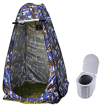 Shower Tent Portable Foldable Toilet Privacy Tent outdoor Camping Toilet with lid 12 Cleaning Bags Outdoor Bathroom Changing Dressing Room Privacy Shelters vision