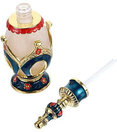 OATIPHO Bottiglie Di Profumo Decorative in Vetro Vuoto Stile Mediorientale Retrò Forma Di Fiore Per Oli Essenziali Decorazione Per Casa Regalo Di Nozze