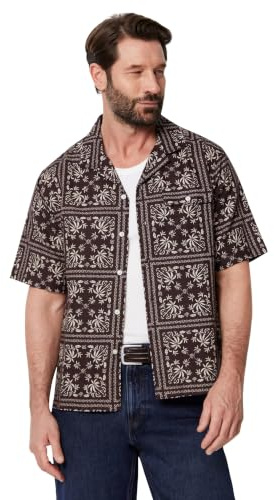 Amazon Essentials Chemise d’Été à Manches Courtes en Mélange de Lin Homme