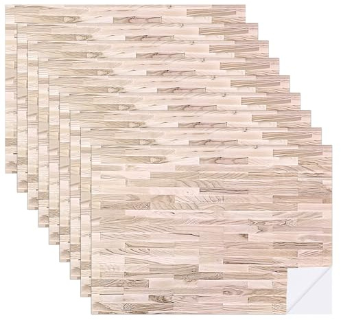 9 Blatt PVC Puppenhaus Tapete, 29,6 X 21 cm Boden Selbstklebend | Mini Bodenfliesen, Fußbodenbelag für DIY Miniaturgebäude, Modellszenen, Ppenhäuser Bodenbelag