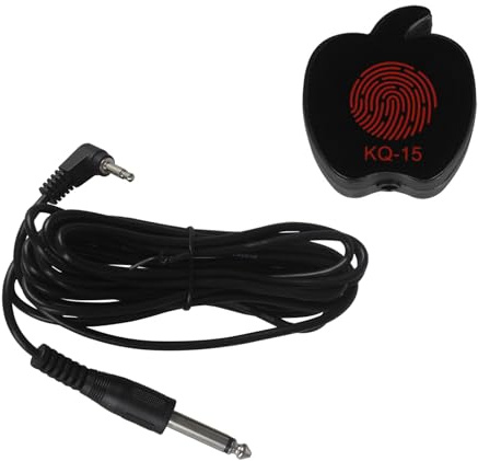 Pickup Piezo Chitarra Acustica con Adesivo e Cavo per Violino Ukulele Accessorio per Chitarra Portatile Soundhole Pickup con Adesivo e Cavo Professionale