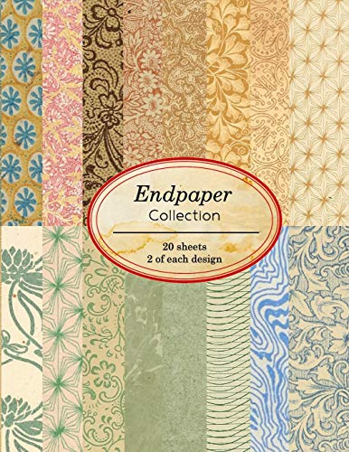 Endpaper Collection: 20 sheets of vintage endpapers for bookbinding and other paper crafting projects: 3