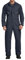 Dickies Mono de Lujo Overol de utilidades de Trabajo, Color Azul Marino Oscuro, L (Alto) para Hombre