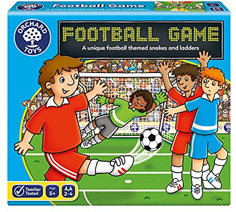 Orchard Toys Football Game, Perfect for Kids and Football fans ages 5+, Fun Snakes and Ladders Style Game, Great for all the Family
