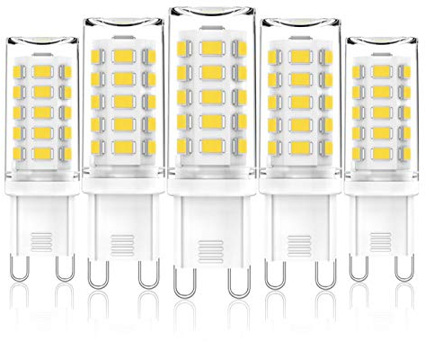 CHEERBEE Lampadine LED G9 Dimmerabile, 4000K Bianco Naturale, Lampadina LED G9 3W, Equivalente a 28W 33W 40W Alogena, 340LM, CA 220-240V, CRI>85, Nessuno Sfarfallio, Confezione da 5