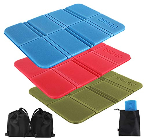 Wishstar Faltbares Kissen, warm, faltbar, 3 Stück, wasserdicht, für Kinder im Garten, Wandern und Camping