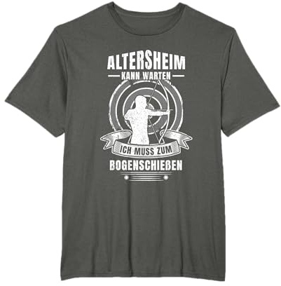 Bogenschießen Geschenk Bogensport Archery T-Shirt für Damen und Herren, Schwarz, S, Kurzarm, Unisex, Klassisch, Bogensport-tauglich