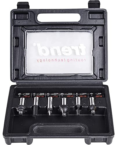 Trend Il set di frese starter da 6 pezzi contiene una serie di frese con punta in carburo di tungsteno per la lavorazione decorativa del legno., SET/SS11X12MMTC