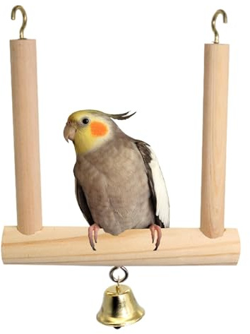 Balançoire pour Perroquet, balançoire pour Oiseaux,Support de Perche pour Perroquet | Bâton d'oiseau à Surface en Bois, perchoirs de meulage de Pattes, Cage à perroquets, Support pour