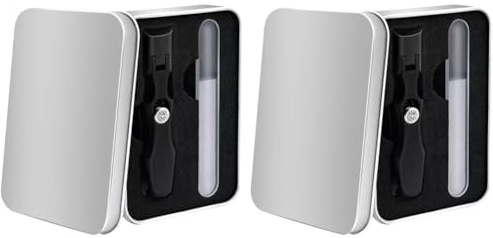 LYEAA Robustes Fingernagelschneider-Set – Ultra scharf, großer Nagelknipser mit Nagelfeile und Auffangbehälter für präzises Trimmen