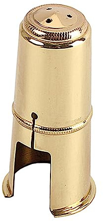 Saxophonkappe Gold 73mm Schutzkappe C53f Metall für Saxophon | Altsaxophon Größe, Schützt die Schiene vor Staub, Handlich Transportierbar