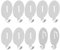 MUWINC Crochets Pour Panneaux Perforés - 10 Pièces Rangement Outils Mural,Pour Suspendre Des Objets Et Des Accessoires De Boîtes De Rangement(Blanc,Ronde)