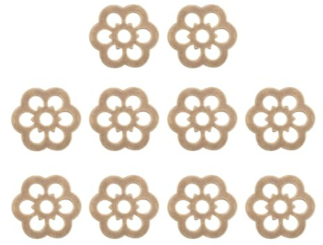 JianLing Lot de 10 rondelles de dosseret en laiton antique bronze E 32 mm pour boîtes en bois, boîtes à bijoux, tables, tiroirs, armoires