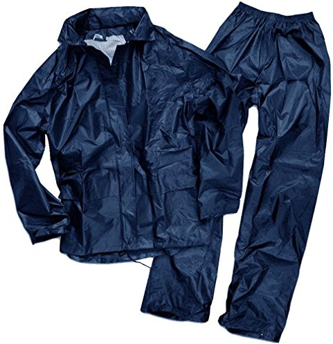 Mil-Tec Regenanzug, Tuta Da Pioggia Uomo, Azzurro, XXL