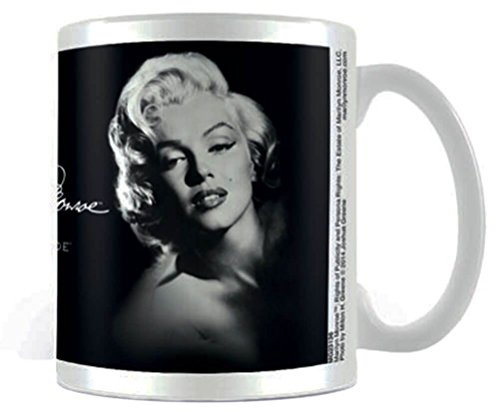 Pyramid International Marilyn Monroe Mug (Noir Portrait Design) 11oz Ceramic Coffee Mug, Cups and Coffee Mugs for Women and Men - Official Merchandise