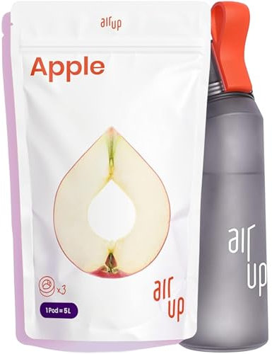Pods Pack of 3 Apple Flavour - Flavoured Drink, Fruity Flavouring Water - No Sugar No Calorie Drinking Bottle Only - Adequate for 15 L Still or Sparkling Water