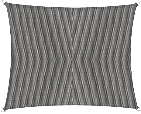 Windhager Sun Sail Cannes | Anthrazit | rechteckig | beschichtetes Polyester-Gewebe | 2 x 3 m, 180 g/m² | Sonnenschutz Terrasse | UV- und witterungsbeständig | Wind- und wasserabweisend