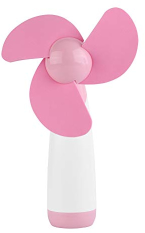 Handventilator, tragbarer, kühlender, batteriebetriebener, leiser Taschenventilator, mit Schaumstoffschaufel, für Zuhause, Büro, Reisen und Sport