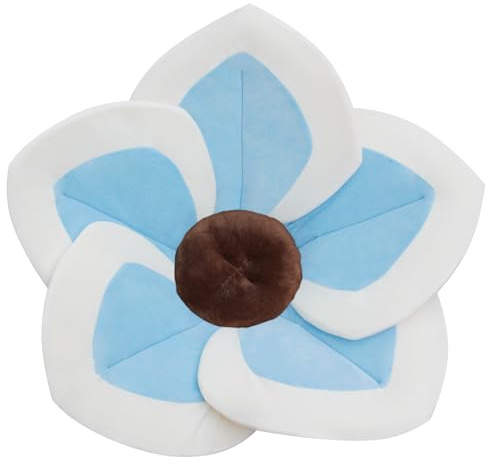 Baby Bath - Flower Baby Bath Pad Infant Bathtub Mat for Bathtub Tub Sink(Blue White)