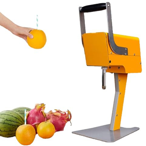 Exprimidor comercial, exprimidor eléctrico de naranjas, con descorazonador y cuchillas dobles, sin necesidad de pelar, exprimidor rápido 10 segundos, apto para la mayoría de frutas como naranjas