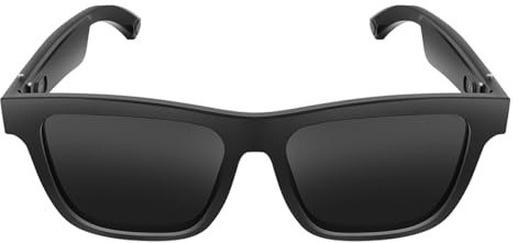 DHsdlpLU AI Bluetooth Audio Glasses Sunglasses for Calling Listen Music Wearable Touch Type Display Glasses Meeting Memos for Travel, Business,B