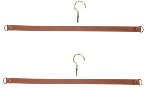 Toyvian 2 Juegos Alzapaños de Cuero para Cortinas Unidades con Ganchos Soporte Creativo y Delicado para Visillos y Decoración de Hogar