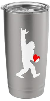 ASL Bigfoot I Love You Sign Language Bigfoot I Love You ASL Stainless Steel Insulated Tumbler