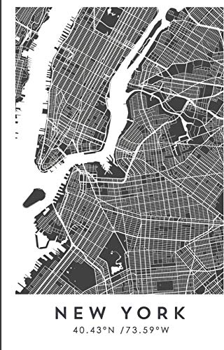 NEW YORK 40.43ºN /73.59ºW: Travel journal Designed in Barcelona, travel journal notebook, Bullet journal book, Diary, Memoir, sketchbook, Travel ... travel planner, city map, (CITY MAPS, Band 6)