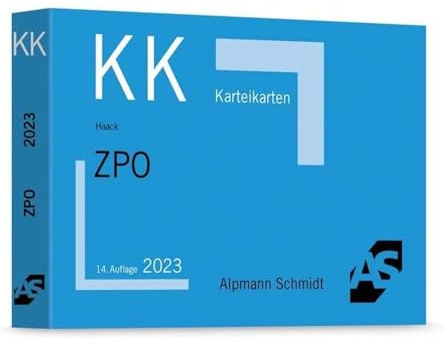 Karteikarten ZPO: Erkenntnisverfahren, Vollstreckungsrecht (Karteikarten Zivilrecht)
