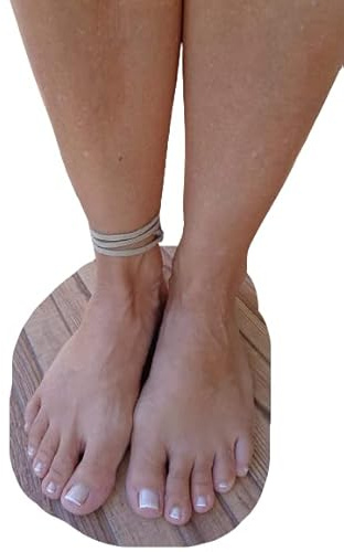 ✿ SIMPLES BEIGES TRIBAL FUSSBAND GEKNOTET ✿ Fussband Velour