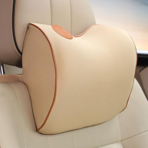 HONCENMAX Auto-Nackenkissen Fahren komfortabel weich Gedächtnisschaum Auto-Sitz-Kopfstütze Schützen Sie Hals und Wirbel Fit Reise/Büro/Zuhause/Auto