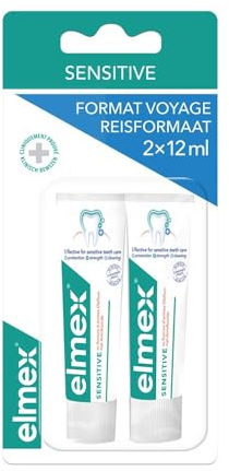 Elmex Sensitive Zahnpasta Travel Tubes 2 x 12 ml